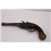 Image 5 : Vintage Flintlock Muzzleloader (Replica) Wall Hanger w/ Functioning Action - Brass & Cherry Wood