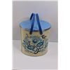 Image 3 : Vintage Collector Tin - Tri Chem Collectible Liquid Embroidery Caddy w/ Embroidery Hoop