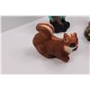 Image 2 : (3) Vintage Lawn Ornaments - (2) Squirrels & (1) Gnome