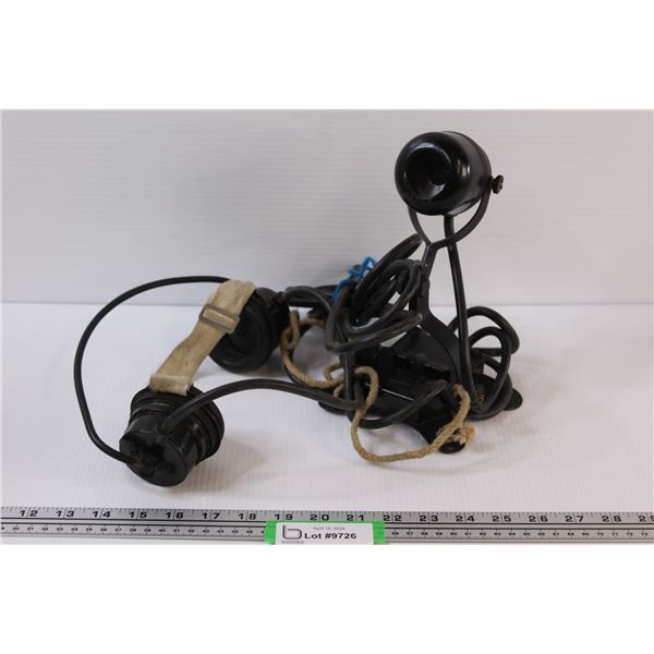 WW2 RCN / Army / RCAF Chest Microphone and Headphones