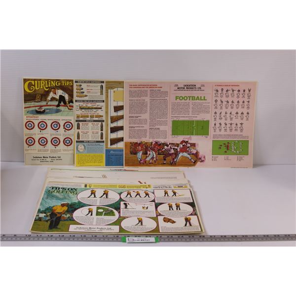 (35+) Vintage Saskatoon Motor Products 1960's Promotional Posters