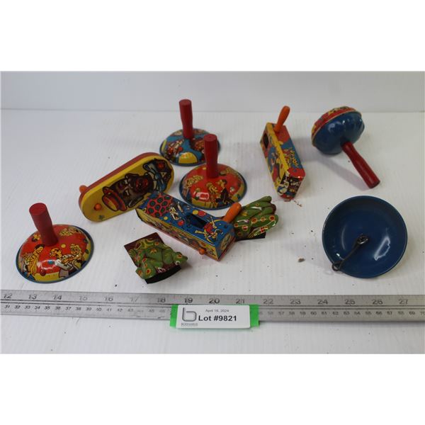 Vintage Metal Toy Noise Makers