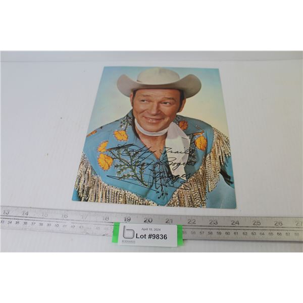 Autographed Roy Rogers Picture