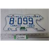 Image 1 : Northwest Territories License Plate - 1983