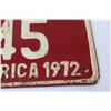 Image 3 : Costa Rica License Plate - 1972