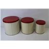 Image 5 : Three Piece Vintage Decoware Cannister Set