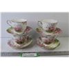 Image 1 : (4) Teacups & Saucers - Royal Albert Blossom Time