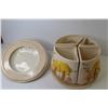 Image 2 : Ceramic Mushroom Themed Cannister Set - Marked - JL 1987