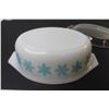 Image 3 : Vintage Pyrex Casserole Dish With Lid - Snowflake Pattern