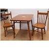 Image 4 : * Child's Wooden Table & Chair Set - Two Chairs