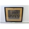 Image 1 : Framed Team Picture - Eastbourne College, 1924 - Soccer/Rugby - 15" x 17"