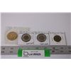 Image 1 : (4) Canadian Coins: (2) 2008 Fleur-De-Lis Toonies, 1967 Confederation Coin, Saskatchewan Roughriders