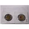 Image 2 : (2) Canadian 2018 Toonie Armistice Coin Set - Colored/Non Colored