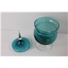 Image 4 : Vintage Blue Glass Candy Dish - 10"