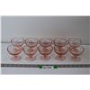 Image 1 : (12) Vintage Pink Depression Glass Dessert Bowls (One Has Small Chip in Bottom, as Pictured)