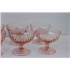 Image 2 : (12) Vintage Pink Depression Glass Dessert Bowls (One Has Small Chip in Bottom, as Pictured)