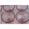 Image 4 : (12) Vintage Pink Depression Glass Dessert Bowls (One Has Small Chip in Bottom, as Pictured)