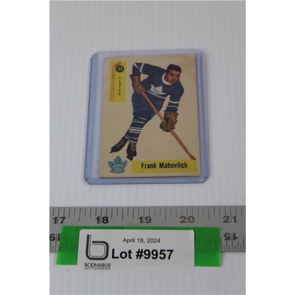 Frank Mahovlich Hockey Card - 1958-1959 - In Protective Card Case