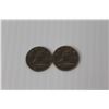 Image 4 : American Copper Coin, (2) 1968 Canadian Dimes