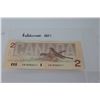 Image 7 : (2) Canadian Two Dollar Bill 1986 - Uncirculated