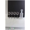Image 1 : (4) Olympic Stemmed Glasses, Glass Decanter