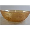 Image 2 : Marigold Depression Glass Iris & Herringbone Bowl