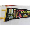 Image 2 : (2) Las Vegas Pennants - Largest Measures 27" x 8 3/4"