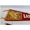 Image 4 : (2) Las Vegas Pennants - Largest Measures 27" x 8 3/4"