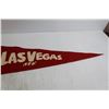 Image 5 : (2) Las Vegas Pennants - Largest Measures 27" x 8 3/4"