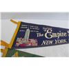 Image 5 : Statue of Liberty and Empire State Building Pennants - Largest Measures 27" x 9"
