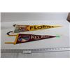 Image 1 : (2) Pennants - Largest Measures 27" x 8 1/2"