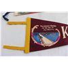Image 2 : (2) Pennants - Largest Measures 27" x 8 1/2"