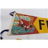 Image 4 : (2) Pennants - Largest Measures 27" x 8 1/2"