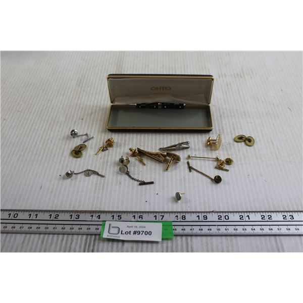 Assorted Tie Clips and Cuff Links