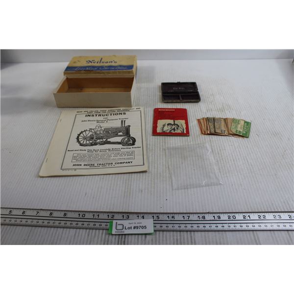 Neilson's Assorted Chocolate Box, Winchester Hunter's Pocket Guide, Assorted Vintage Items