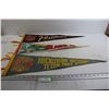Image 1 : (3) Assorted Pennants - 27" x 8 1/2"