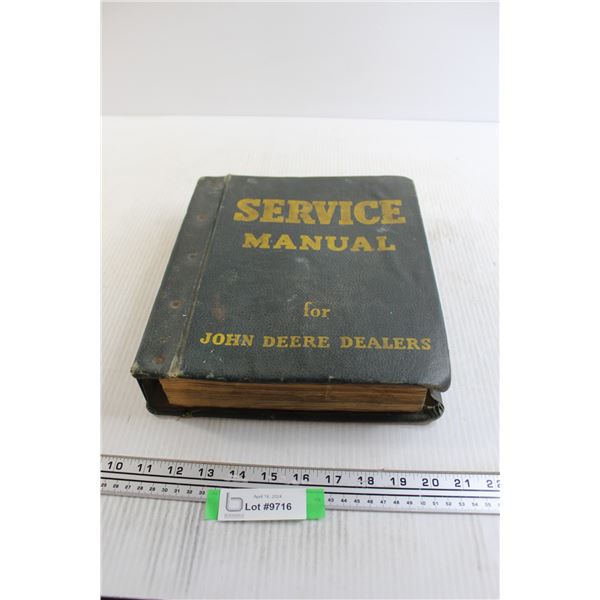 John Deere 720 Tractor Service Manual in Binder
