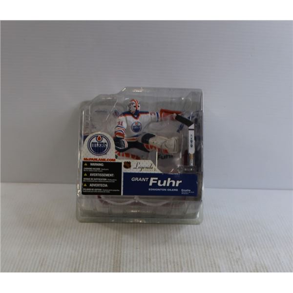 NHL McFarlane's Sports Packs Edmonton Oilers Grant Fuhr Figurine - Sealed