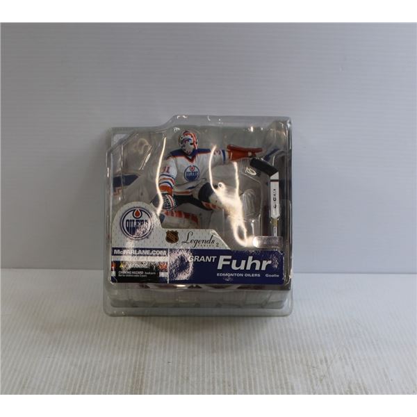 NHL McFarlane's Sports Packs Edmonton Oilers Grant Fuhr Figurine - Sealed