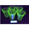 Image 1 : (5) Royal Lace Depression Uranium Glasses
