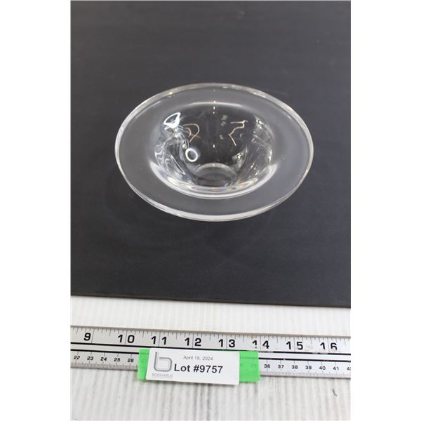 Crystal Bowl/Candleholder - Signed Nachtmann, Design by F.A. Porsche