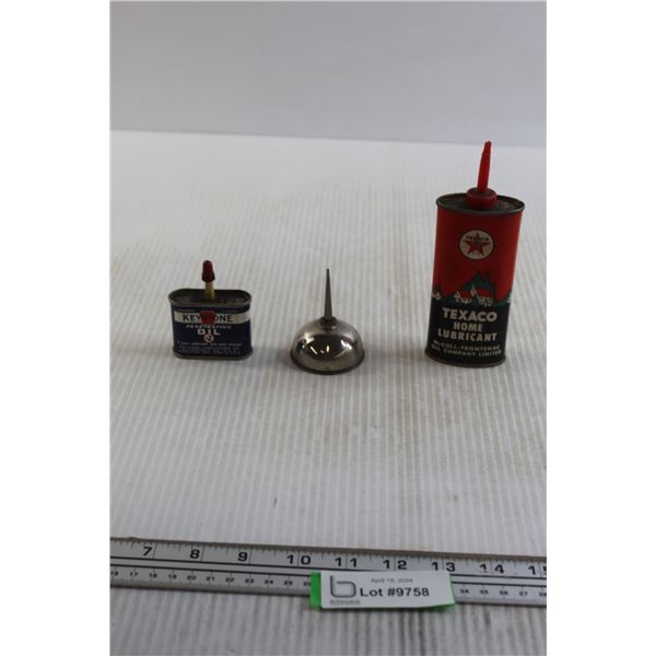 (3) Empty Oil Bottles