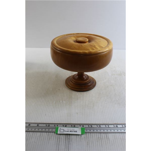 Wooden Footed Bowl