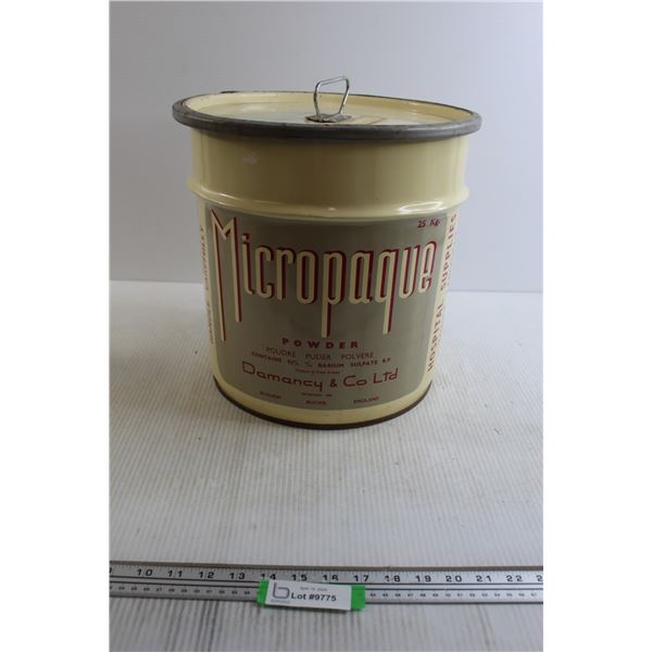 Micropaque Powder Tin