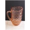Image 3 : Pink Depression Glass Pitcher