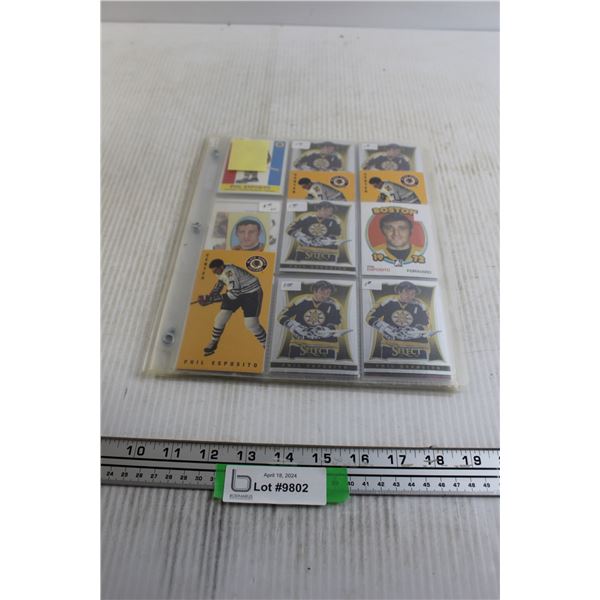 Folder of Phil Esposito Hockey Cards - (6) Pages