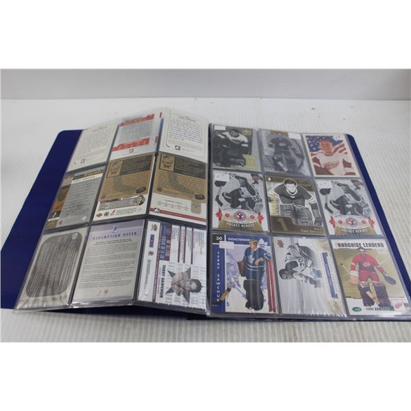 Folder of Terry Sawchuck Hockey Cards - (3) Pages