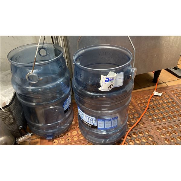 2X SAF-T-ICE PAILS (RETAIL $110 EACH)