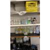 Image 1 : LARGE SHELF LOT OF CLEANING SUPPLIES. TOILET CLEANER, HAND WASH, SOS PADS, CHLORINE SANITIZER,