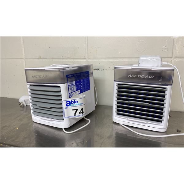 PAIR OF 2 ARCTIC AIR CHILL ZONE EVAPORATIVE PERSONAL SPACE COOLERS.